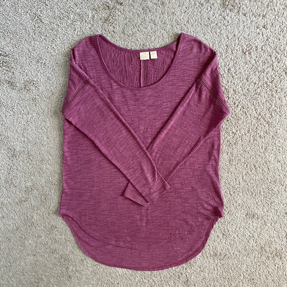 🌼 🌻 🌸 Lucy & Laurel Mauve Tunic Top – Like New – Sz S - Picture 12 of 12